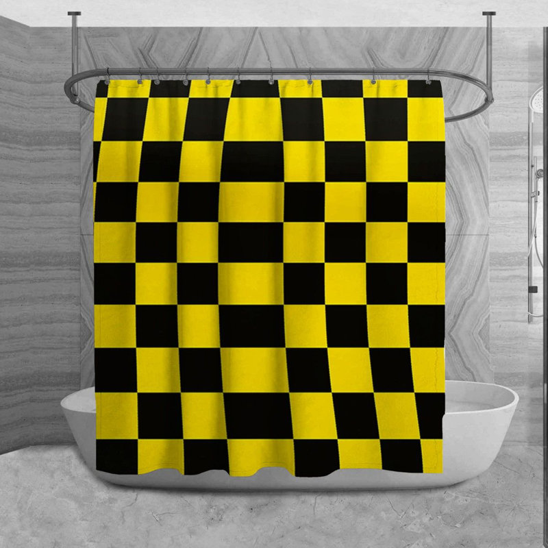 Stevey Shower Curtain, 73" H x 70" W