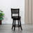24" Counter Height Swivel Stool, -Colored, Charcoal Fabric Seat - Fashionable & Functional Floor Protectors Included-591052166-591052165