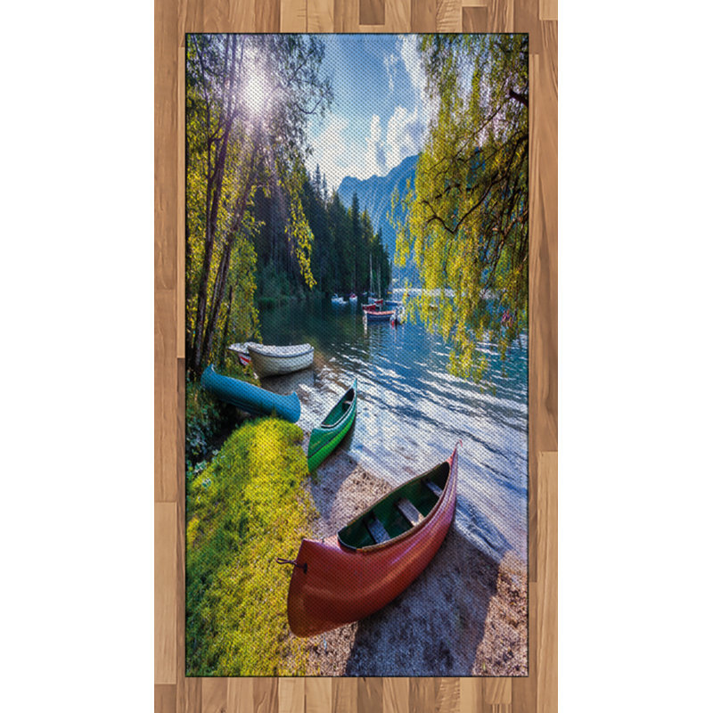 Scenery High Density Long Fiber Poly Threads Decorative Area Rug Carpet, Rectangle 2'7" x 5'