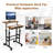 Mobile Standing Desk, Height Adjustable Rolling Laptop Cart W/Tilting Desktop For Standing Or Sitting, Lockable Casters, Home Office Computer Workstation For Small Spaces (Brown)