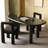 Black Free Form Solid Wood desk-1167167590
