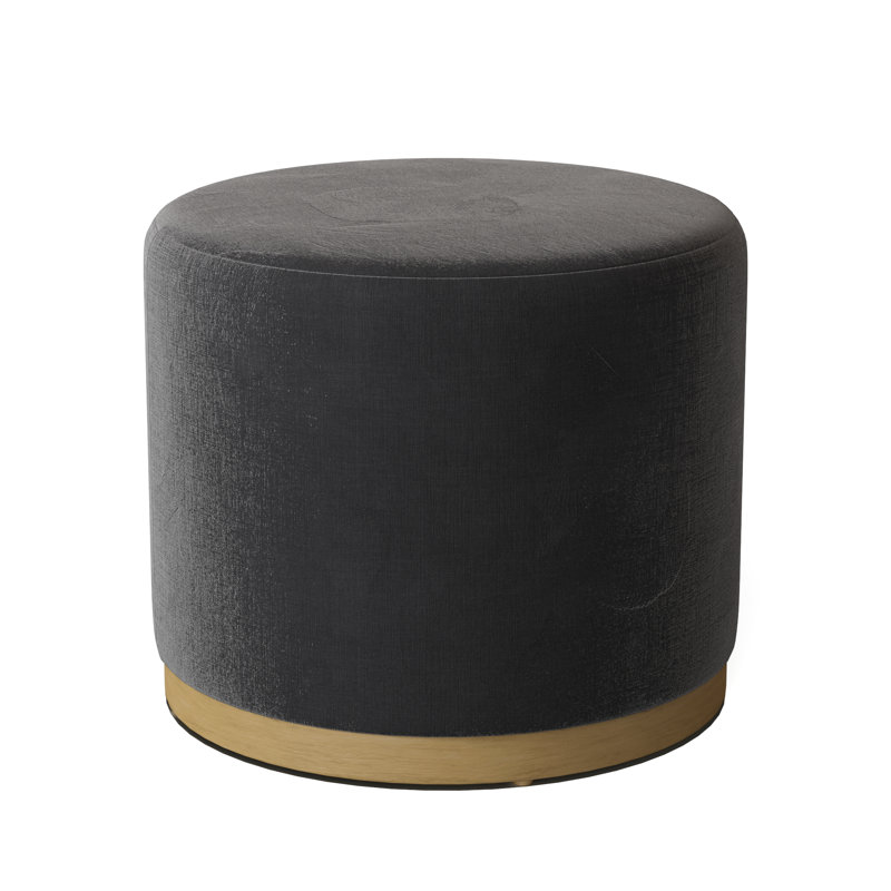 Corbin Round Ottoman, Hazelnut, Sage (8789 30)