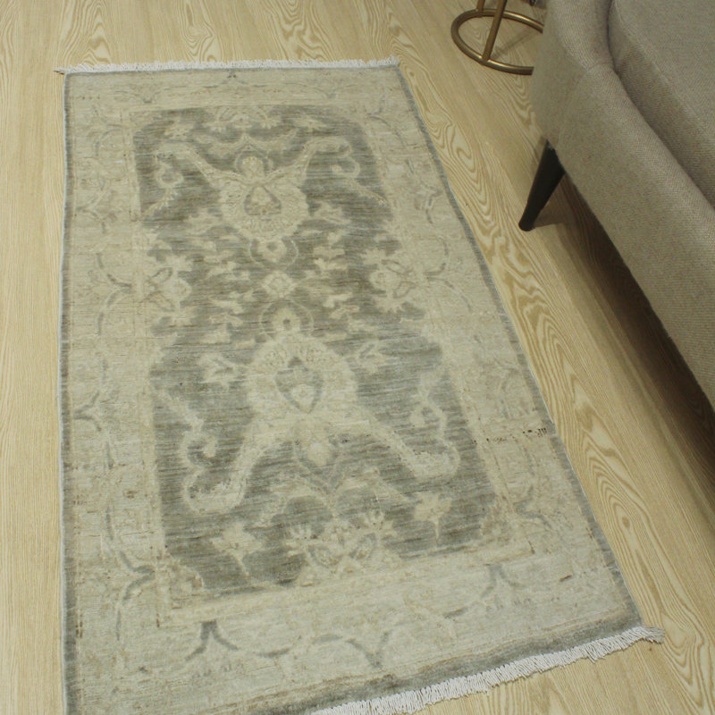 Suzann One-of-a-Kind 2'7" X 4'9" New Age Wool Area Rug in Ivory
