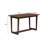 Elegant Light Coffee Rubberwood Console Table,Rounded Corners With Foot Pads