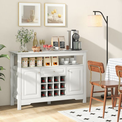Buffet Sideboard Wine Liquor Coffee Bar Cabinet With Removable Wine Rack