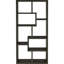 Bibliothèque patinée avec 8 tablettes - un rangement polyvalent pour votre maison et votre salon