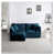 Bleu + 2 sièges + 1 fauteuil