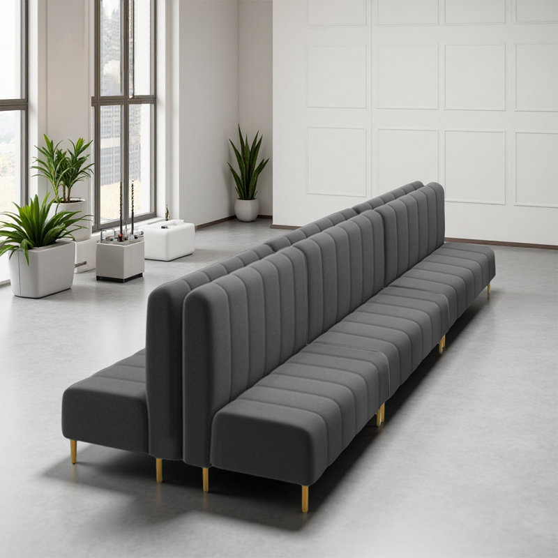 Banquette double en velours