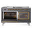 ILVE Nostalgie II Noblesse 60 in Dual Fuel Range 7 Burner, Griddle, Frenchtop-1606748021-1606748031