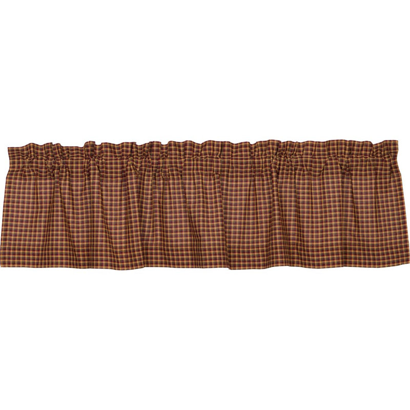 Cantonnière de fenêtre 72 po plaid