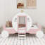 Lit simple de style princesse avec couronne-1852460954