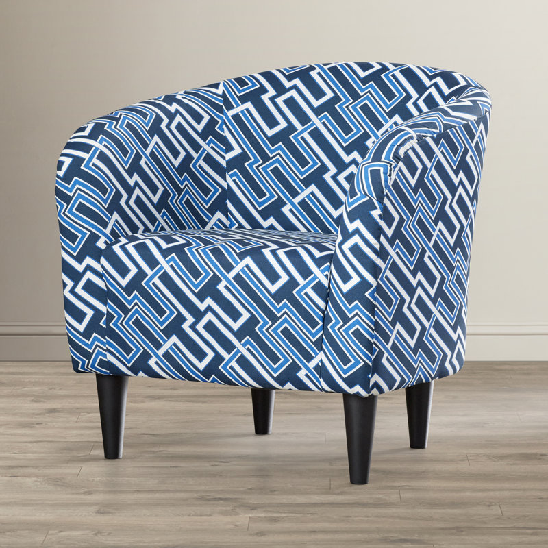 Fauteuil demi-tonneau en polyester de 30 po Caspar
