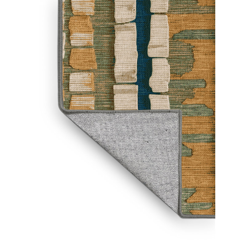  Tapis hawaïen lavable à arches naturelles, Rectangulaire 7 pi x 10 pi