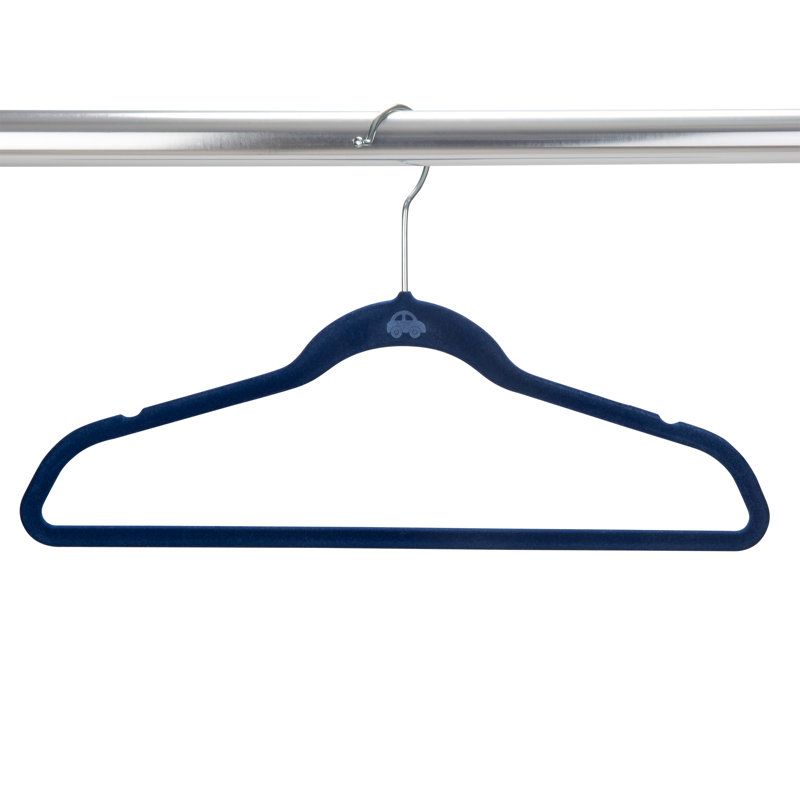 Cintre en plastique standard pour enfants pour robe / chandail / chandail, Bleu marine