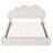 Queen Size Upholstered Platform Bed With Cloud-Shaped Headboard, Bed Frame-29114761