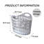 Petit panier de rangement pliable en plastique, panier à linge pliable multi-usages