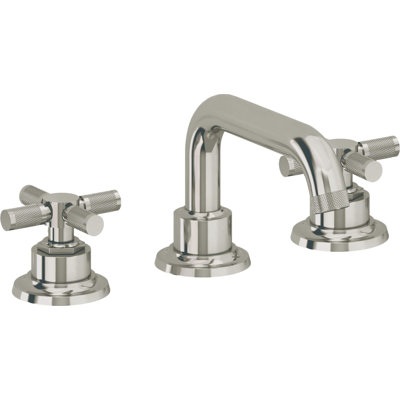 Descanso 8" Widespread Lavatory Faucet with Cross Knurled Handle