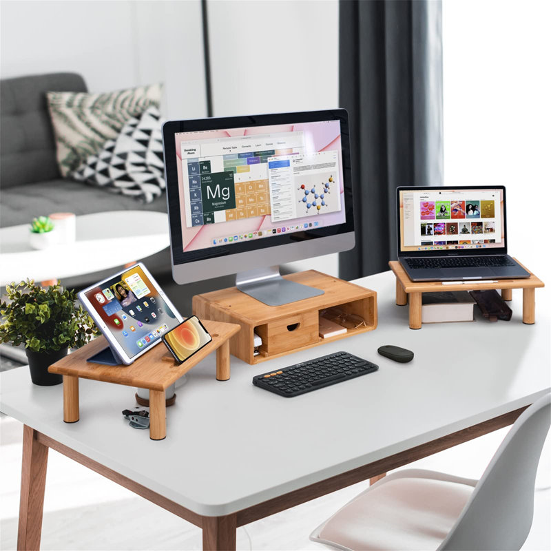 Bamboo Monitor Stand
