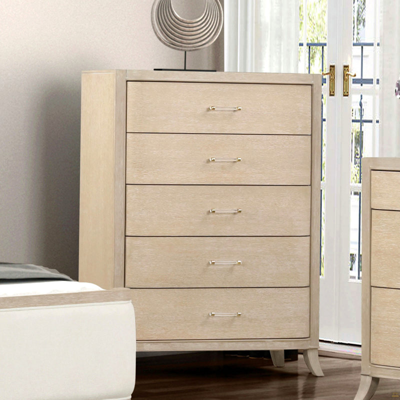 Commode en acrylique à 1 queue d'aronde avec tiroirs 1 pièce