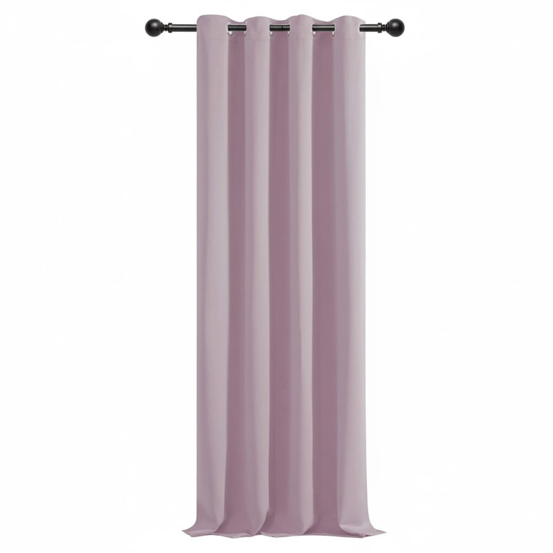Blackout Single Curtain Panel, Pink