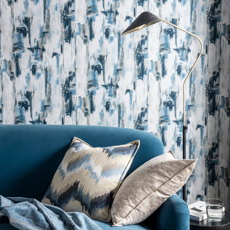 Vivido Lagna Abstract Non-Woven Wallpaper Roll, Mineral