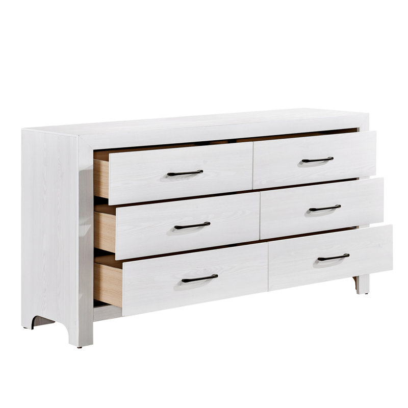 Commode double l 58,5 po Claudette, Blanc
