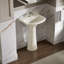 Cimarron® Vitreous China 23" Pedestal Bathroom Sink with Overflow-10940907-19195632