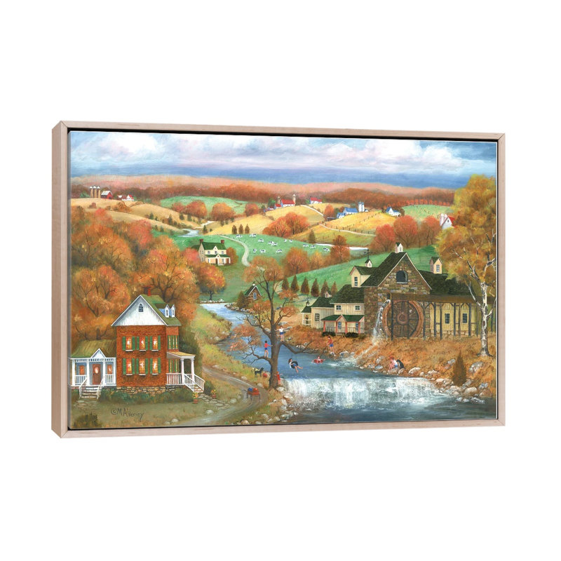 «Lucky Kids», reproduction d'art sur toile encadrée, 40" x 26", Framed Canvas, Beige