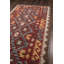 Tapis rouge en laine touffeté à la main Fiona Southwestern-359922447