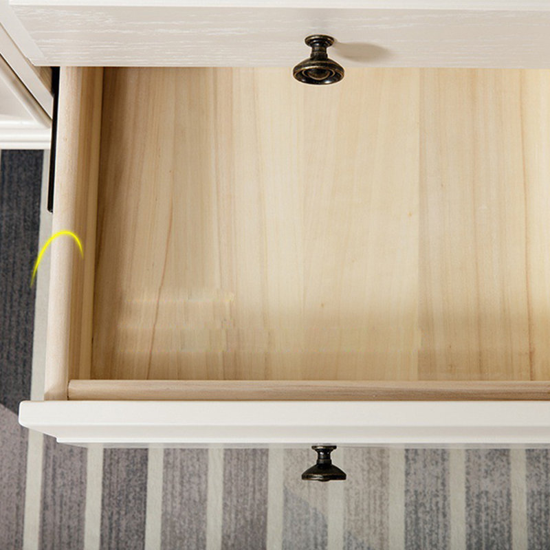 Table basse de style américain avec rangement rétro, H 19,69 po x L 47,24 po x l 25,59 po