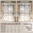 56-60"x76"H Matte Black Frameless Sliding Tempered Glass  Shower Door 5/16"(8mm) Clear​