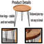 Table basse simple à plateau en bois massif - Décoration minimaliste élégante avec surface spacieuse