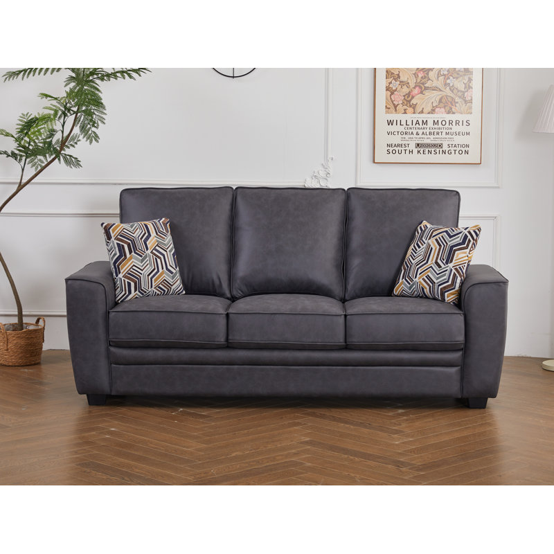 Canapé 80,3 pouces Mid Century Modern, Gris
