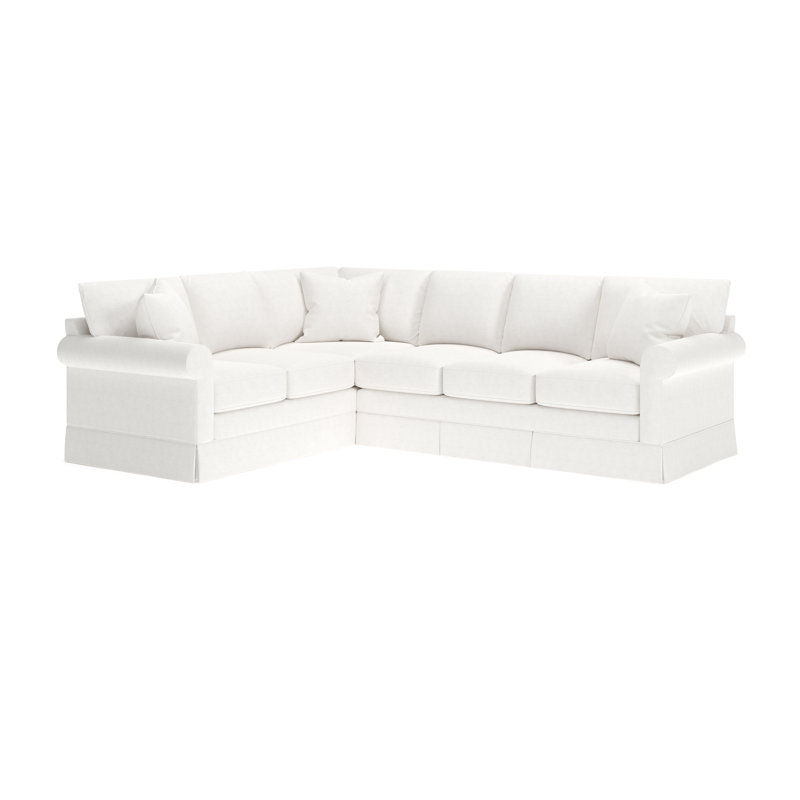 Canapé modulaire rembourré de 115 po avec coussins en mélange de duvet et pièces en mousse 115 po Friedman