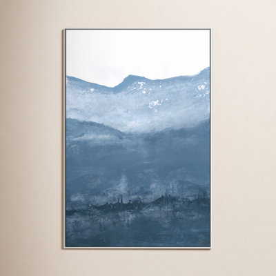 Into the Blue Horizon 1 by Filippo Ioco - Floater Frame Print on Canvas