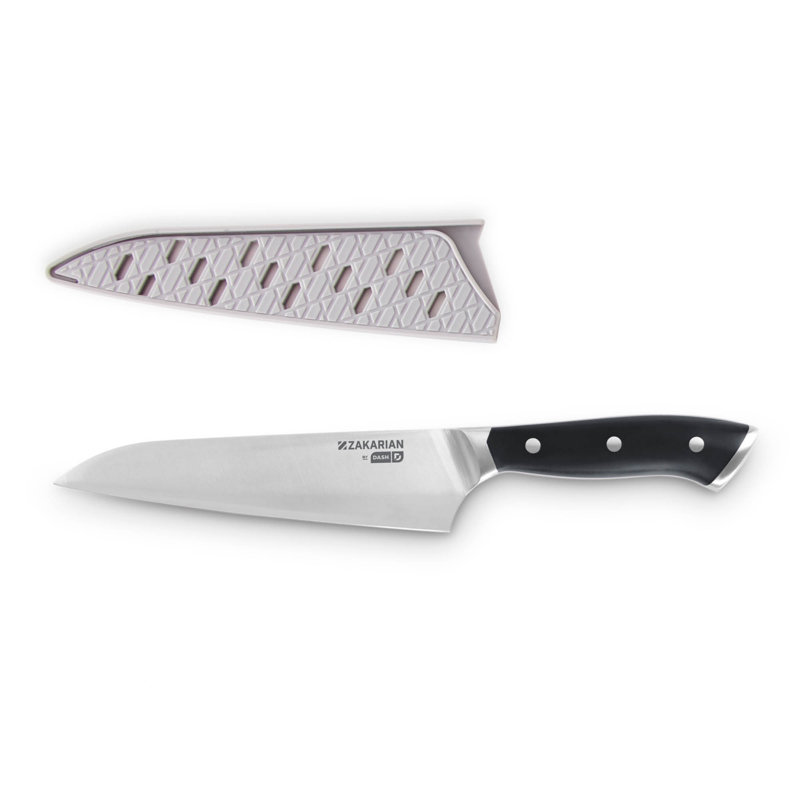Zakarian by Dash 7"  Chef Knife with Sheath, Black
