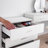 3 - Drawer End Table in White