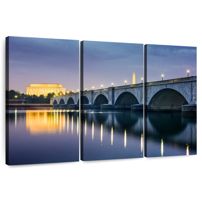 Lilie Arlington Memorial Bridge Glow, H 20 po x l 33 po