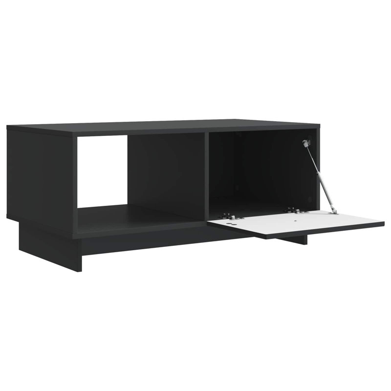 Coffee Table with Storage, 40cm H x 90cm L x 50cm W, Black