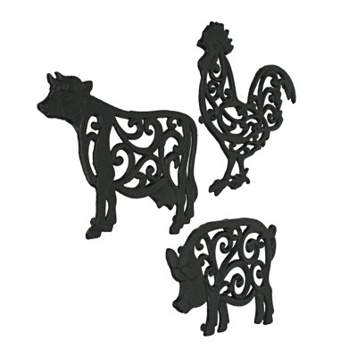 Metal 3 Piece Trivet Set