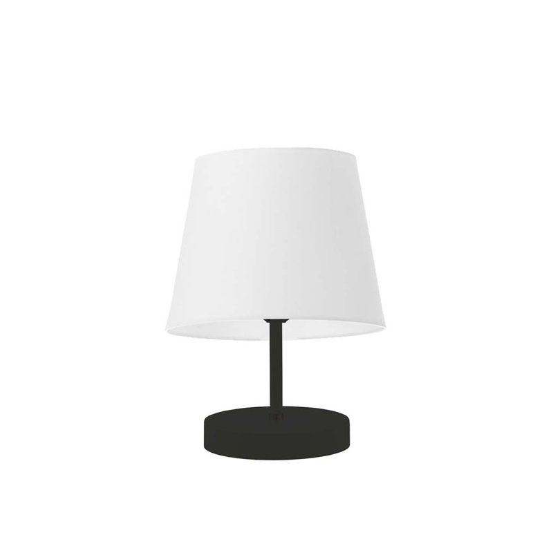 Deok Metal Table Lamp, Black, White