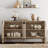 Adora 3-Piece Sideboard Buffet With Storage, Mid-Century Modern 126" Wood Credenza With Doors And Adjustable Shelves For Kitchen,Living Room-1750665244