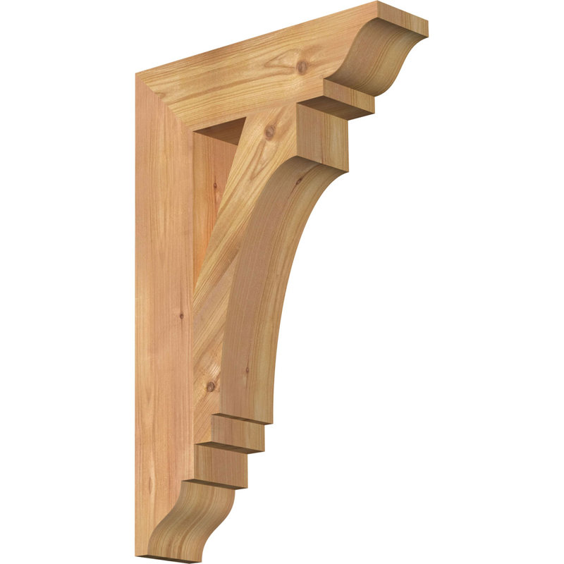 Imperial Traditional Bracket, 22" H x 3.5" W x 14" D, Western Red Cedar (Smooth)
