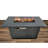 Modern Fire Pit In Gray - 22 In. Package Depth, Stainless Steel Construction Outdoor 50000 Output, Finish With Stones