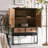 Simple Do Old  Wooden Black Sideboards