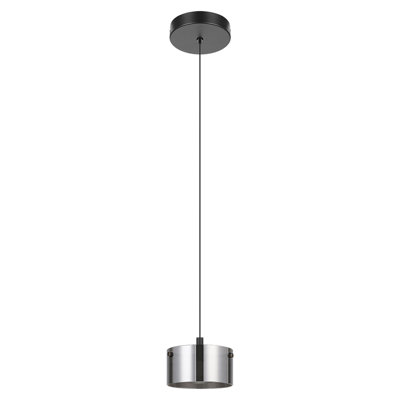 Luminaire suspendu cylindrique à 1 lumière DEL