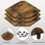 Tablettes d'angle flottantes en bois rustique-1559007008