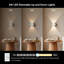 Applique murale blanche à DEL, applique murale moderne de 6 W vers le haut et vers le bas, lampe murale blanche chaude câblée 3000 K pour le salon d'une chambre à coucher