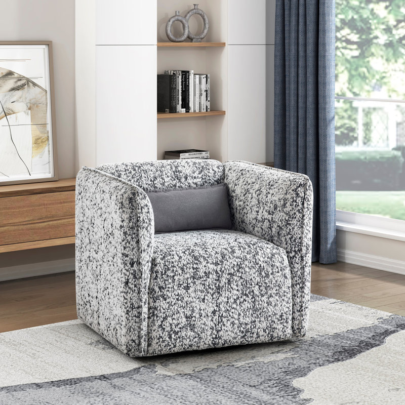 Fauteuil d'appoint pivotant, Gris