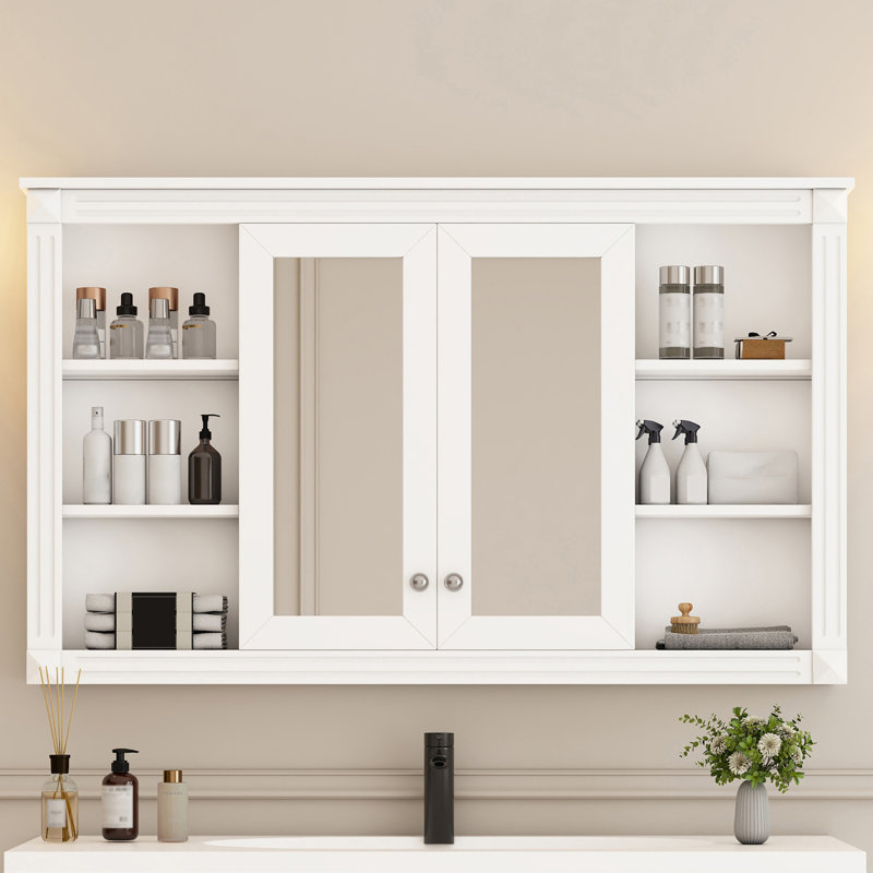 Pharmacie murale rectangulaire l 48 po x H 29 po, White